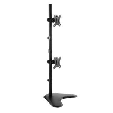 Imagem de Suporte 2 Monitores Vertical Com Base V1224N - Central Suportes, Aço, 