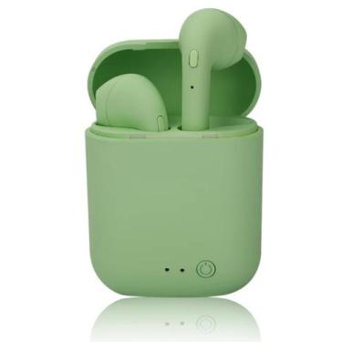 Imagem de Estojo Com 2 Mini Fone Ouvido Sem Fio Bluetooth Som Alta Fidelidade - 