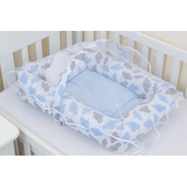 Imagem de Ninho Redutor De Berço Com Mosqueteiro Chuva de Amor - LuckBabyEnxovai