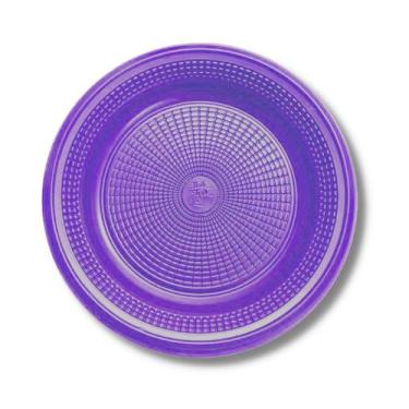 Imagem de Prato descartavel (15 cm.) roxo c/ 10 - TRIK TRIK