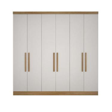 Imagem de Modulo de Casal Safira para Guarda Roupa em MDF com 6 Portas e 6 Gavet