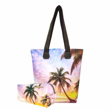 Imagem de Bolsa Feminina e Necessaire Praia Beach Magicc Bolsas