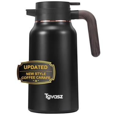 Imagem de Garrafa térmica de café de 1,984 g - 36 horas de aço inoxidável quente para garrafas de café com isolamento de líquidos quentes para manter café quente/frio, chá, água, leite, dispensador de creme