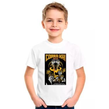 Imagem de Camiseta Infantil Cobra Kai 05 - DESIGN CAMISETAS, Branco, 12