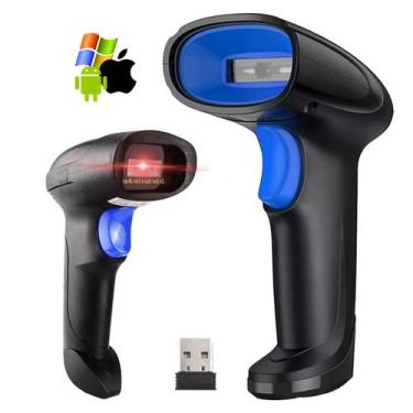 Imagem de Leitor Código De Barras Wireless Sem Fio Usb De Mão Oferta - EDF