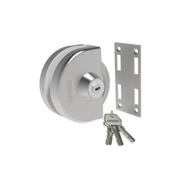Imagem de Fechadura Inox Para Vidro/alvenaria De Pressão Correr Va 159 - Soprano