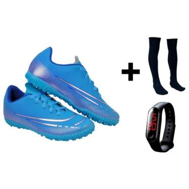 Imagem de Chuteira Society Adulto Juvenil Sosaite Campo Sintético Futebol Nova +
