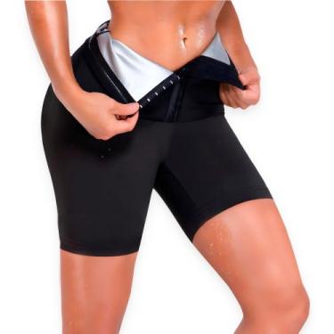 Imagem de Short Bermuda Neoprene Modeladora Feminina Efeito Sauna Hot - SHAPER, 