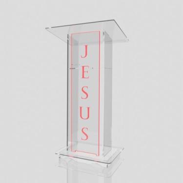 Imagem de Púlpito de Acrílico para Igrejas e Empresas com ou sem Gravação - Acri