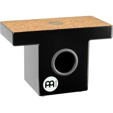 Imagem de Meinl Instrumento de percussão Slaptop Cajon - Caixa de bateria com porta de som voltada para a frente - Superfície de reprodução Makah Burl (TOPCAJ1MB)