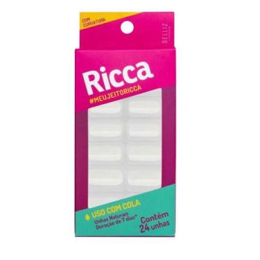 Imagem de Unhas Postiças Naturais Com Curvatura Ricca Belliz 1337 - BELLIZ COMPA