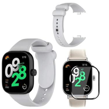 Imagem de Pulseira De Silicone + Pelicula 3D Para Xiaomi Redmi Watch 4 - Tech Ki