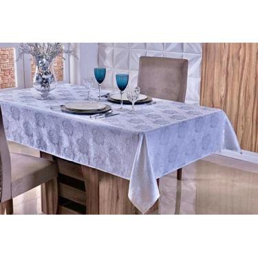 Imagem de Toalha de Mesa Jacquard Lisa - 4 Lugares 1,5 x 1,4 m - Olizonit, Branc