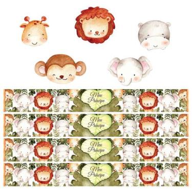 Imagem de Kit 4 Faixas Decorativas Papel Parede e 5 Adesivos Infantil - SHD Sole