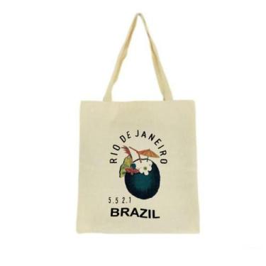 Imagem de Bolsa Ecobag 100% algodão +55 21 BRAZIL  - CARIOCA MAIS
