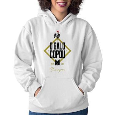 Imagem de Moletom Feminino O Galo Copou! - Foca na Moda, Branco, GG
