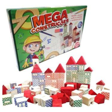 Imagem de Brinquedo Infantil Blocos De Montar Engenheiro 120 Peças - PAIS & FILH