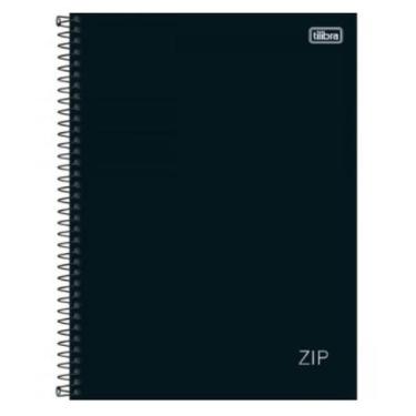 Imagem de Caderno Universitário 20 Mat. Capa Dura Zip Preto 320 Folhas Tilibra
