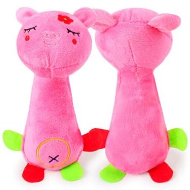 Imagem de Brinquedo mordedor pelucia com som para cachorros e gatos - Lojas Edri