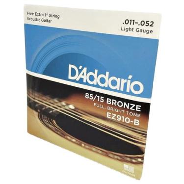 Imagem de Encordoamento 11-52 D'Addario Original Aço Violão EZ910-B - Daddario (