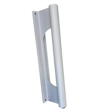 Imagem de Puxador Porta Portao Aluminio Madeira Buzio Branco PUX-145/146 195mm A