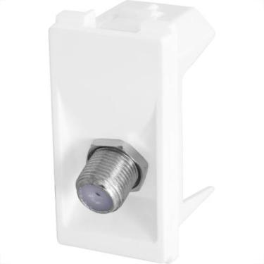 Imagem de Modulo Pial Pop Branco 1 Tomada Tv Tipo F Lg060, Branco