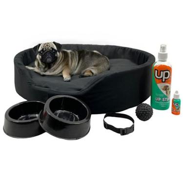 Imagem de Kit Pet Médio Cama Europa Educador Xixi Sim/Não Cães 500ml - Supri Pet