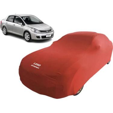 Imagem de Capa Automotiva Nissan Tiida Sedan Veste Fácil Com Elástico - Mz, Verm