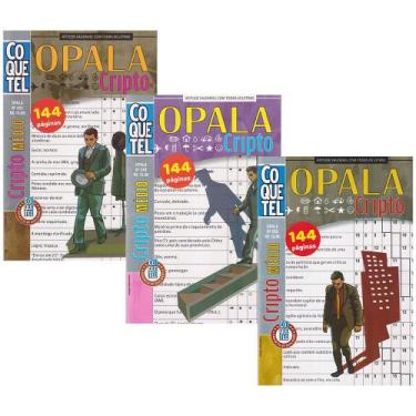 Imagem de Livro de Passatempos Coquetel Cripto Opala Criptograma 3 Edições Encad
