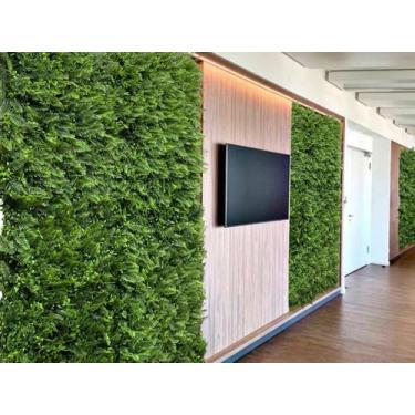 Imagem de 23 Painéis Realistas de Folhas Artificiais Placa Mista Permanente 3D V