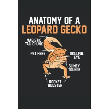 Imagem de Anatomy Of A Leopard Gecko: Notebook Reptile |Journal cadeau pour animaux de compagnie |Cahier de lézard |Cadeau d'ordinateur portable à crête de gecko
