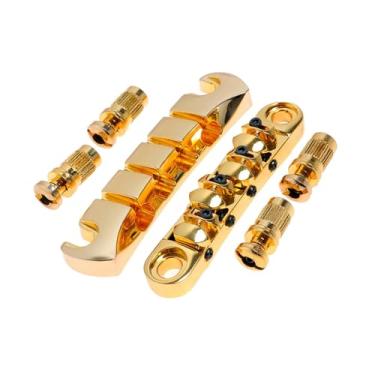 Imagem de Luwecf Substituição de ponte de sela de violão baixo com selas para violão baixo de 4 cordas