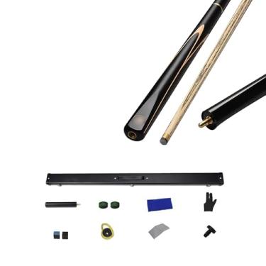 Imagem de Bastão de sinuca de 147 cm, taco de sinuca de madeira de freixo, taco de sinuca profissional para esportes de mesa de sinuca, bar de bilhar de madeira (taco de sinuca + acessórios + caixa de tacos,