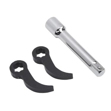Imagem de 3 Pçs Cabeça do Adaptador Chave de Barra de Alavanca, Ferramenta de Cabeça do Adaptador do pé de Cabra Metade do Eixo Remoção Ferramentas de Reparação do Carro Com Barra de