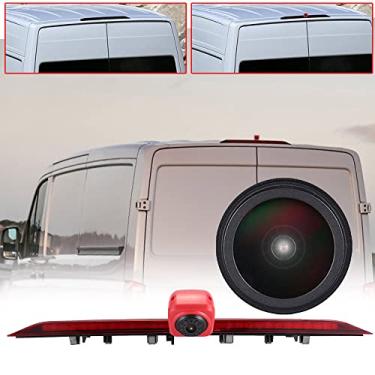 Imagem de Lente de 18 mm carro terceiro teto original câmera de ré de luz de freio, substituição para VW Crafter 2017 Man TGE de 2017 veículo de transporte modificado luz de freio ônibus