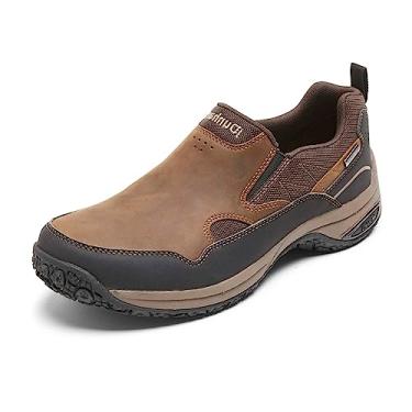 Imagem de Dunham- Tênis Cloud Plus Slip On Masculino, Couro Marrom, 15 X-Wide