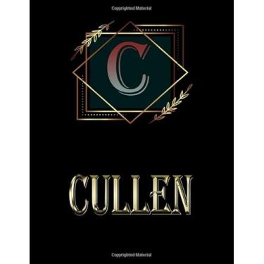 Imagem de Cullen: Personalized Name Sketchbook.Monogram Initial Letter C Journal. Cullen Cute Sketchbook on Black Cover, Blank Paper 8.5 x 11,Great For Drawing, Sketching, Crayon Coloring and colored pencil
