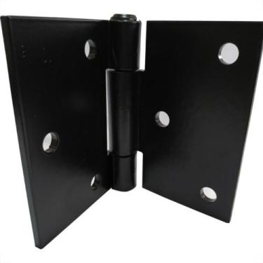 Imagem de Dobradica Porteira Cinfer Quadrada N.2 Preta 01.06.0017, Preto