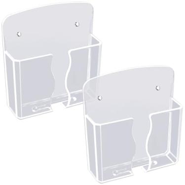 Imagem de AOKIVIGOA Suporte de parede para celular e controle remoto, suporte de telefone autoadesivo para cozinha, chuveiro, cama, transparente, transparente (1)