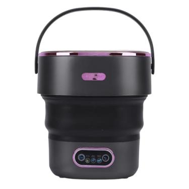 Imagem de Máquina de lavar portátil, Máquina de lavar dobrável de 13 litros para roupas íntimas, roupas de bebê, Mini lavadora de roupas totalmente automática com mangueira de drenagem