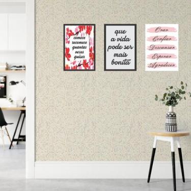 Imagem de Kit 3 Placas Decorativas Frases 10 MDF 3mm 18x26 - Brothers Mineiros D