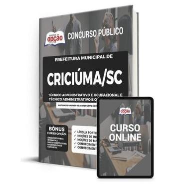 Imagem de Apostila Prefeitura de Criciúma - SC - Técnico Administrativo e Ocupac