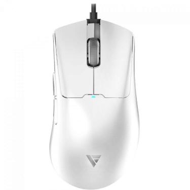 Imagem de Mouse Gamer Force One Phantom White, USB, Sensor Paw 3395, 26000 DPI, 5 Botões - Branco - Unissex -Unissex