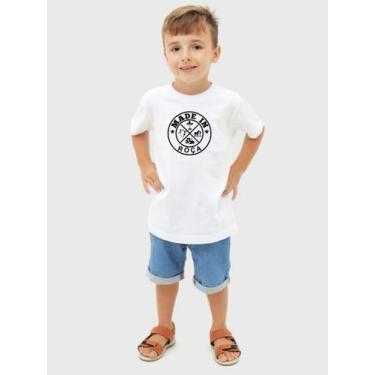Imagem de Camiseta Infantil Bebê 100% Algodão Made In Roça Lançamento Ubuntu, Br