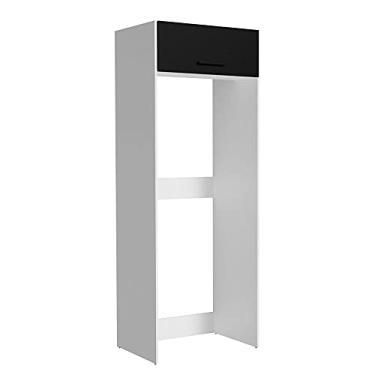 Imagem de Porta Geladeira Madesa Agata 1 Porta Basculante - Branco/preto