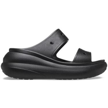 Imagem de Sandália Crocs Classic Crush Platform Sandal Black, 36, Black