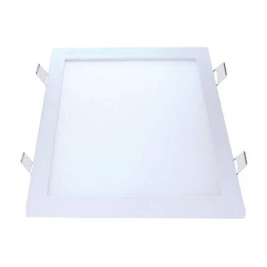 Imagem de Kit 10 Plafons De Embutir Driver Ext. Quadrado Sambaled 18W