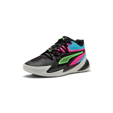 Imagem de PUMA Tênis infantil unissex de basquete Dagger, Puma Preto-flúor Pink Pes, 20