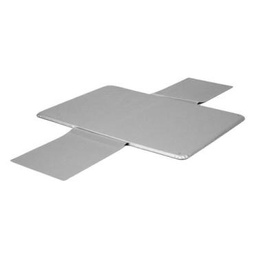 Imagem de Trocador de Fraldas Portátil  Impermeável com Bolsos - Cinza - Assenci