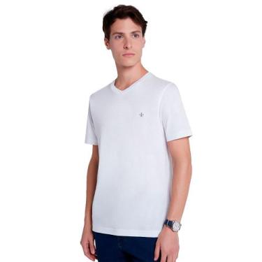 Imagem de Camiseta Dudalina Essentials V Sport OU24 Branco Masculino, M